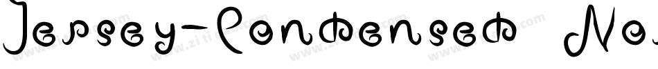 Jersey-Condensed Normal字体转换